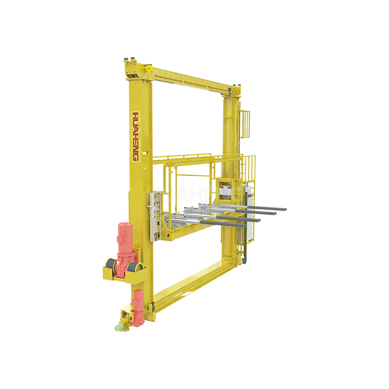 double workstation dual column stacker crane