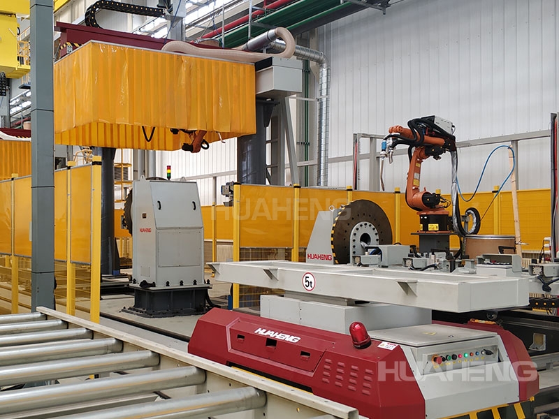 component unmanned welding production line