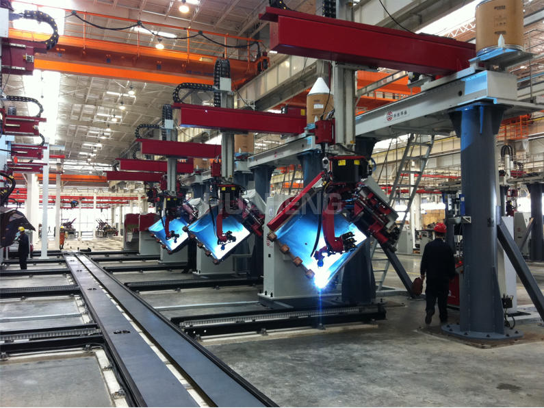 bucket flexible manufacturing line